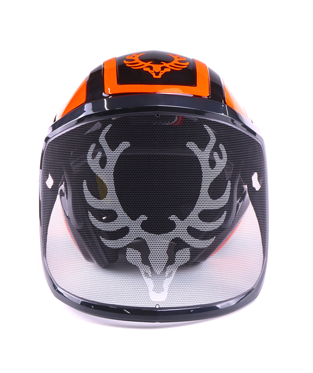  PROTOS Casque forestier/casque de protection KOX Edition avec protection auditive et visire Integral Forest Noir/Orange fluo OneSize - commander en ligne chez KOX | XX74114 