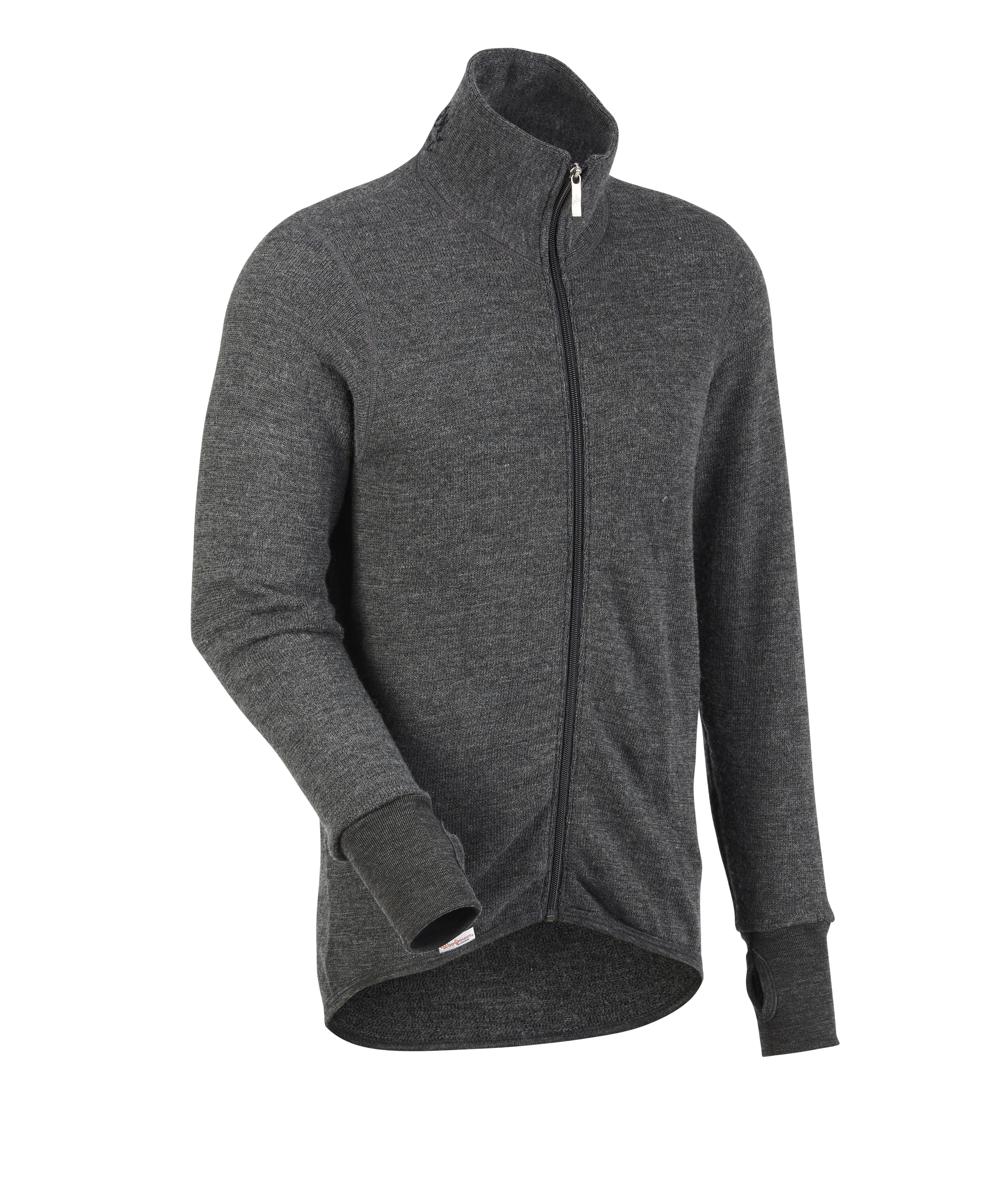  Woolpower Full Zip Jacket 400 functioneel jack / jack van merinowol grey - bij KOX online bestellen | XXWP7234G 