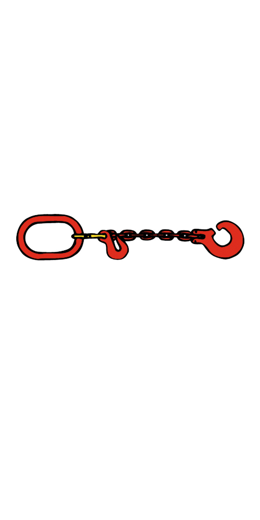  Vierkantkette mit Schlinghaken und Aufhngeglied Gte 8 zul. Zugkraft LC 4500 daN, Lnge 2, 5 m, Kette  8 mm - bei KOX online bestellen | XXGLKRSV-08-25 