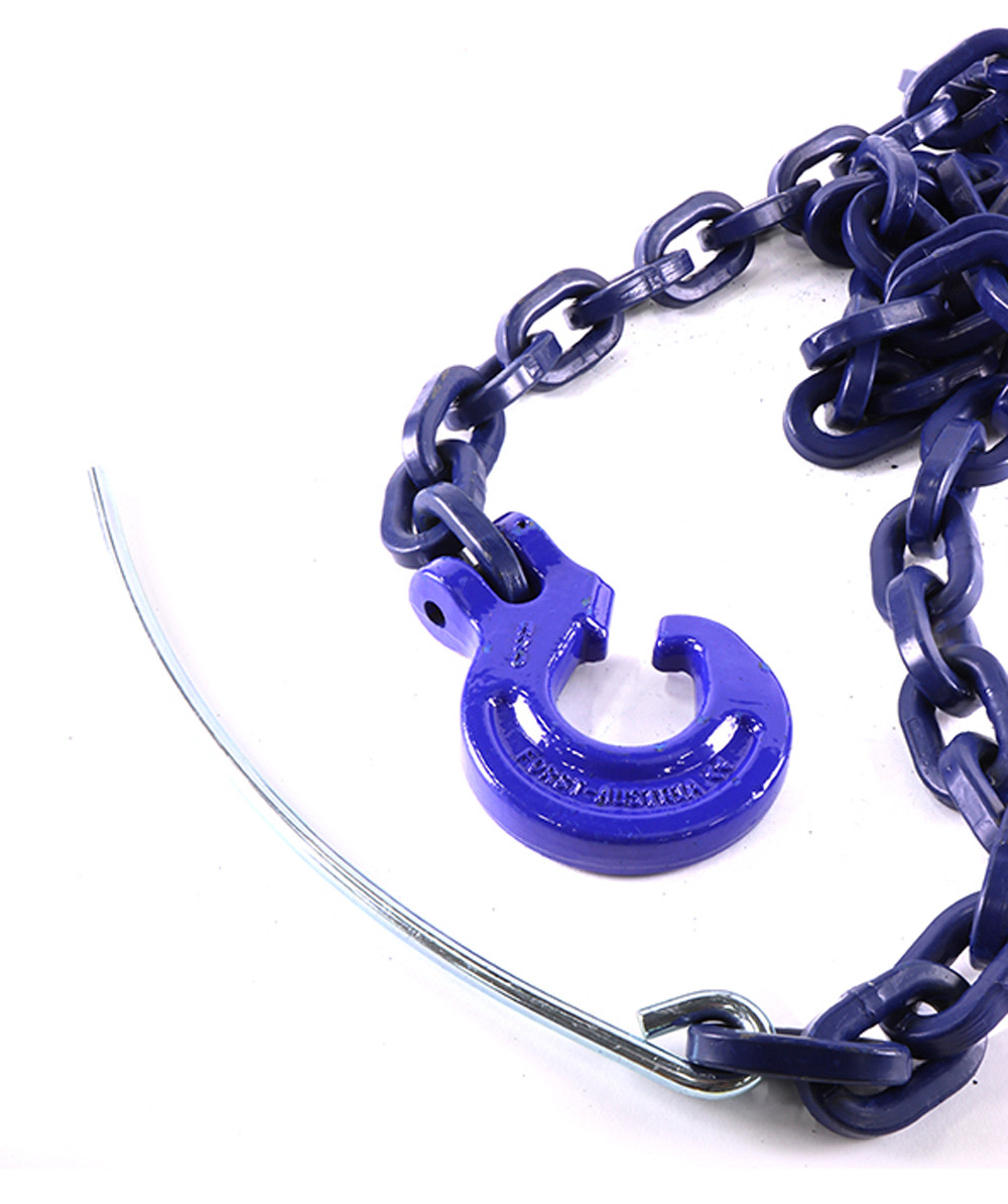 Vierkantkette mit Schlinghaken und Durchstichnadel Gte 10 zul. Zugkraft LC 8500 daN, Lnge 2, 5 m, Kette  10 mm - bei KOX online bestellen | XXGLKSN-10-25-10