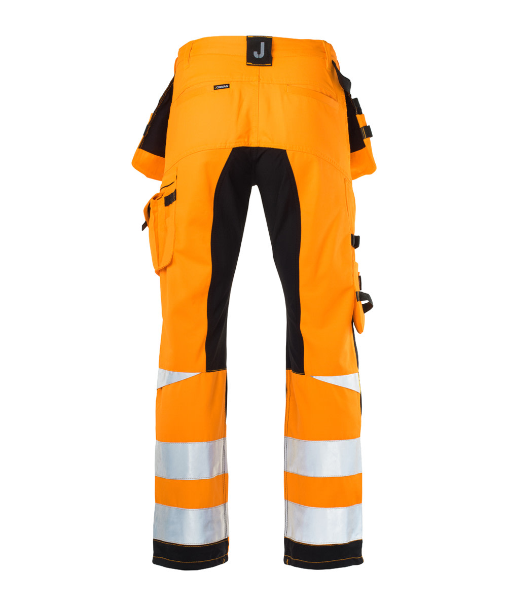 Jobman Arbeitshose HiVis 2240 Stretch Orange/Schwarz - bei KOX online bestellen | XXJB2240O