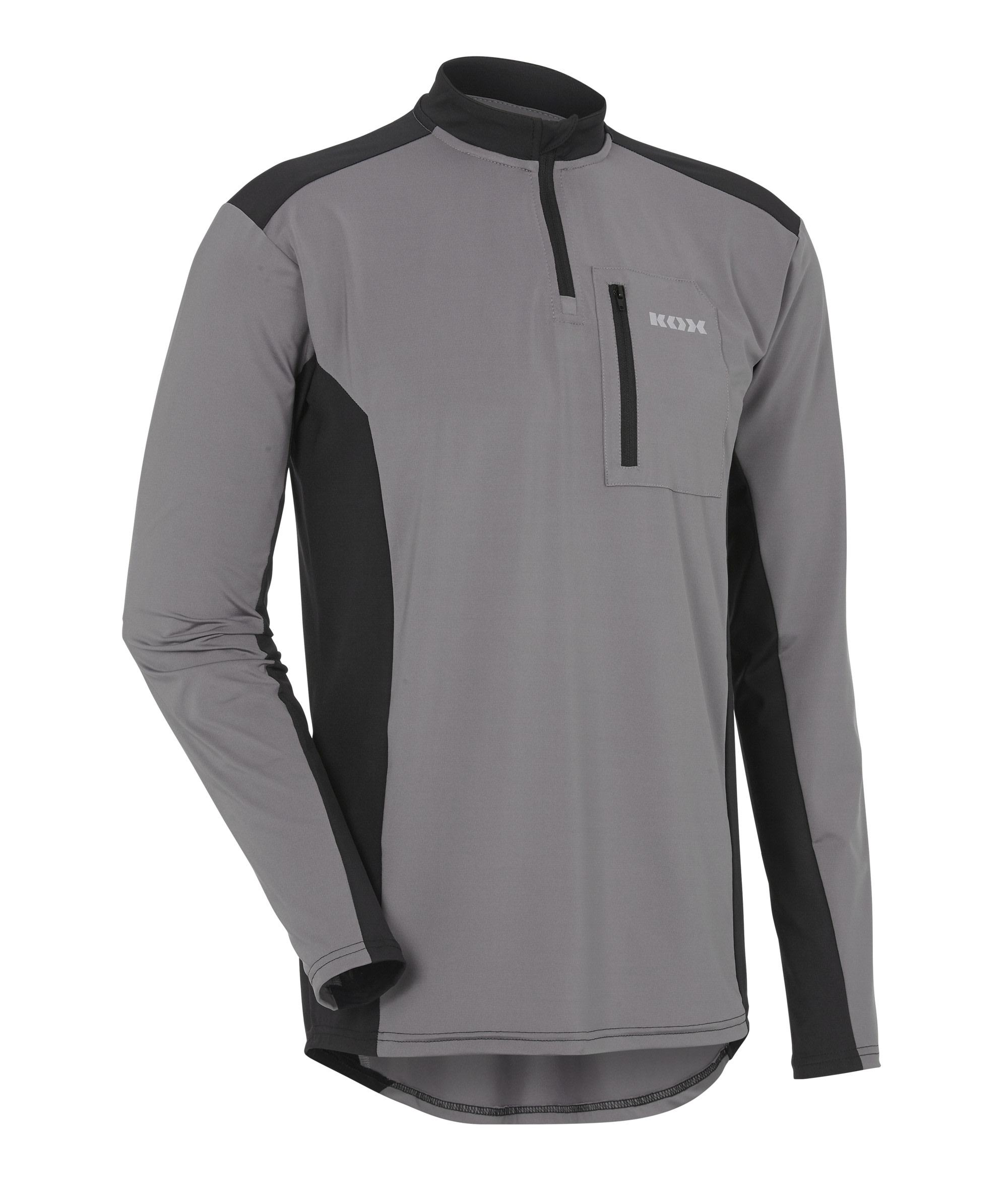  KOX Funktionsshirt Langarm Grau/Schwarz - bei KOX online bestellen | XX77182 