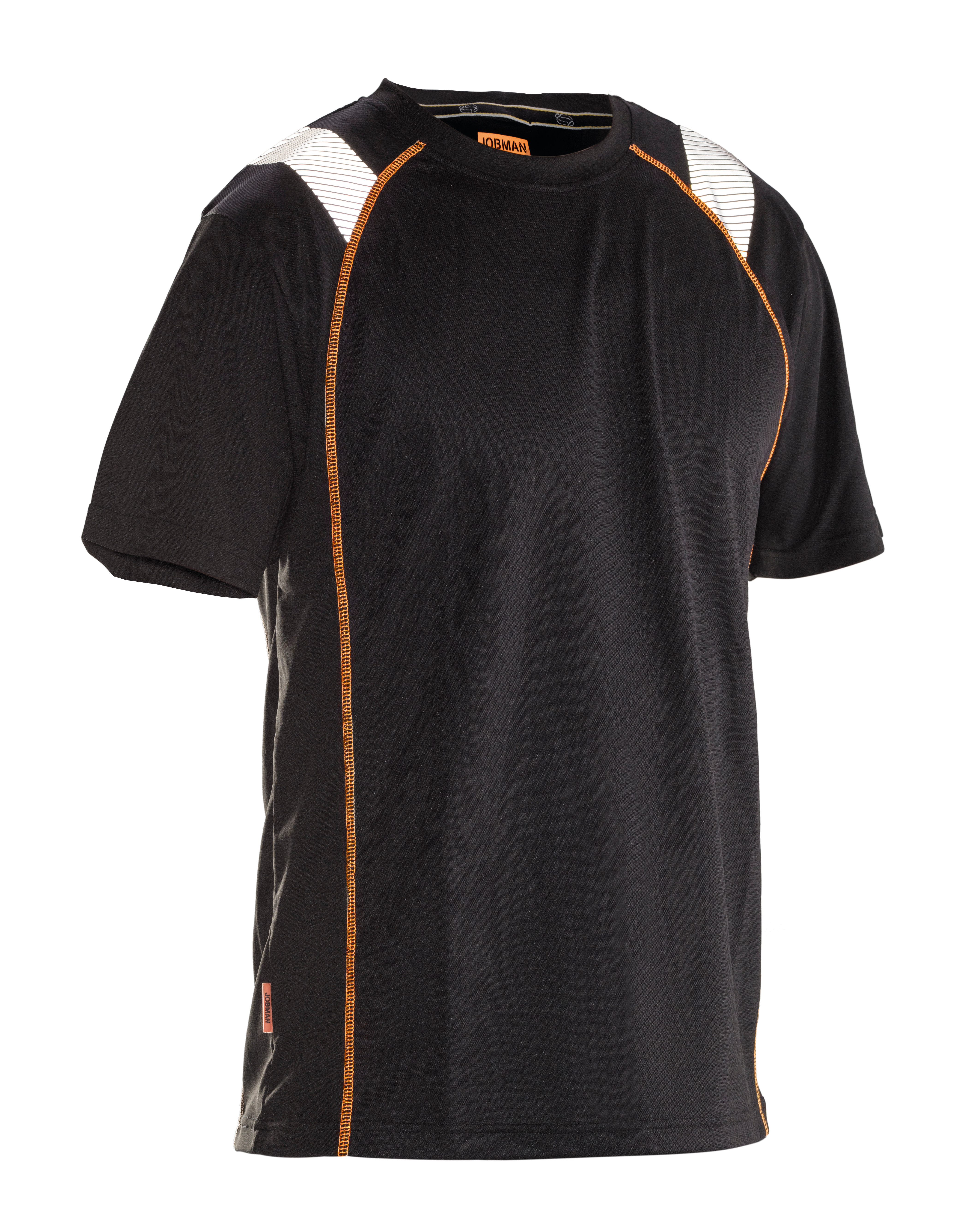  Jobman Funktionsshirt Vision 5620 Schwarz/Orange - bei KOX online bestellen | XXJB5620SO 