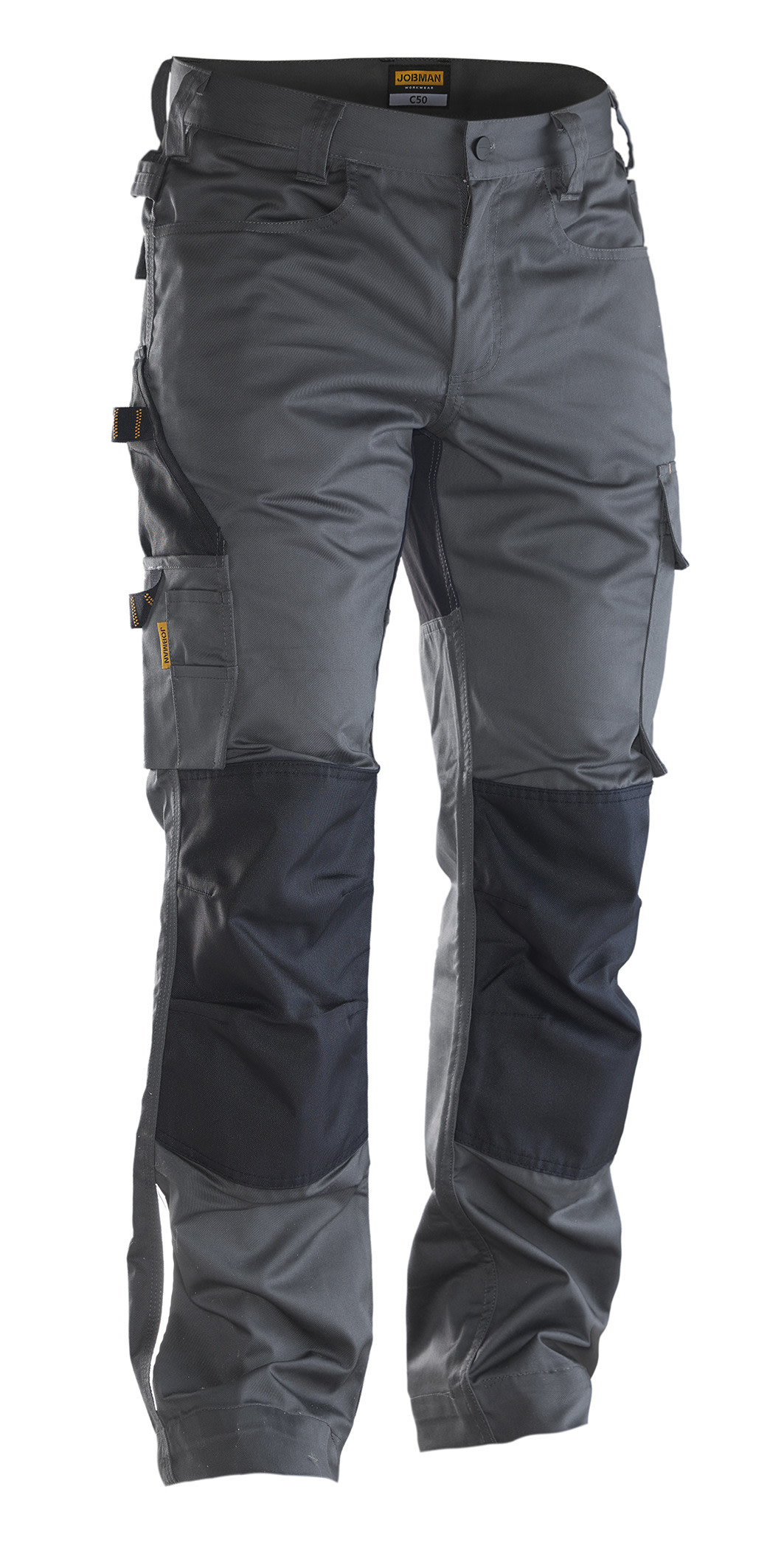  Jobman werkbroek stretch 2324 grijs/zwart - bij KOX online bestellen | XXJB2324G 