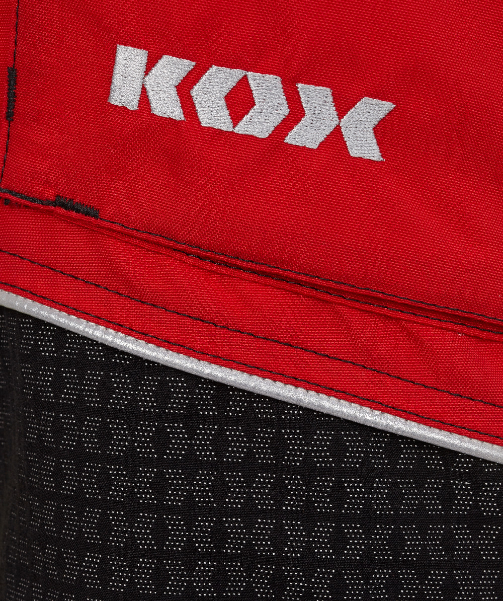 Pantalon anti-coupure Light KOX rouge/jaune - commander en ligne chez KOX | XX71225