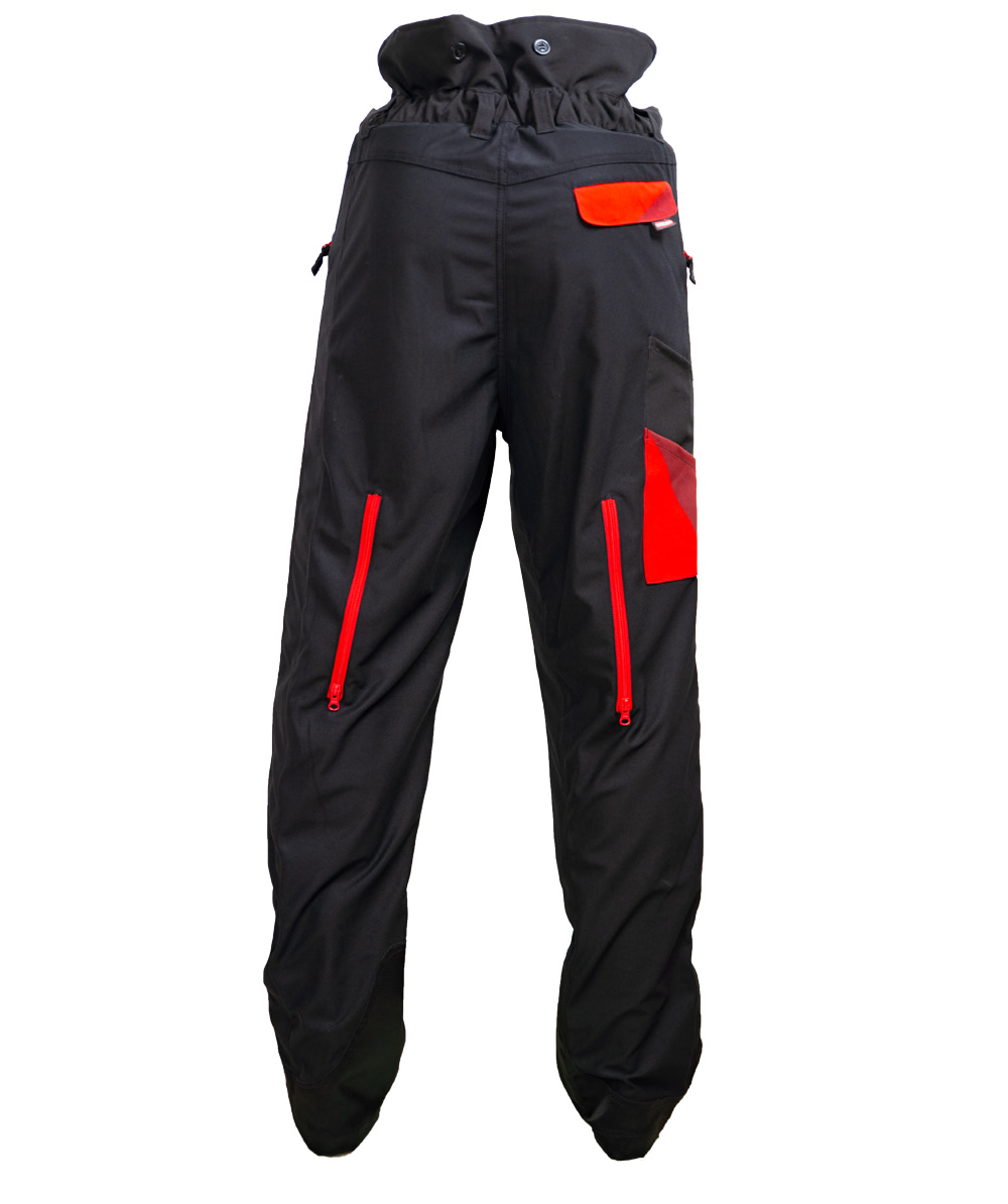 Pantalon anti-coupures Oregon Waipoua Noir/Rouge - commander en ligne chez KOX | 295466-00