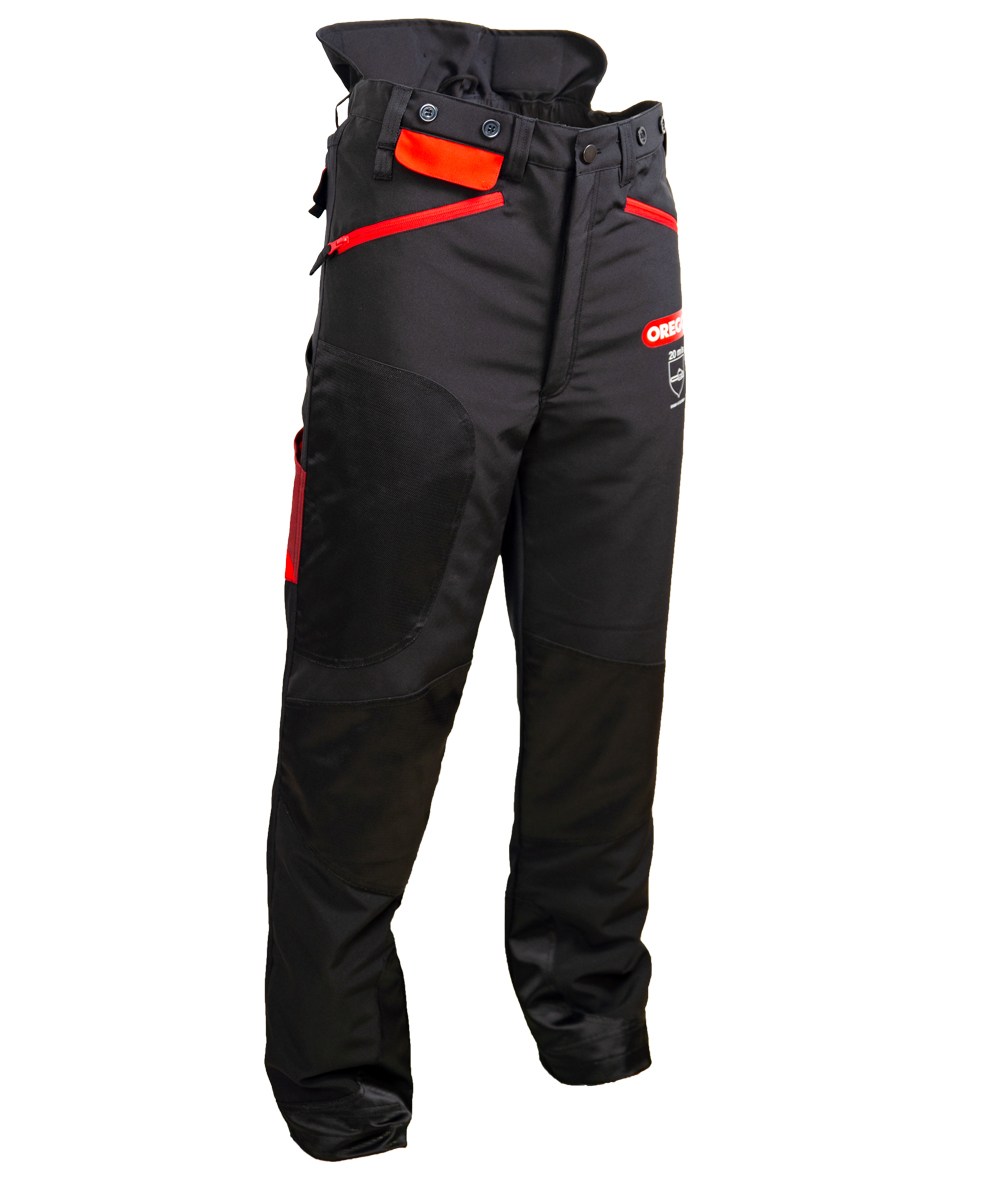  Pantalon anti-coupures Oregon Waipoua Noir/Rouge - commander en ligne chez KOX | 295466-00 