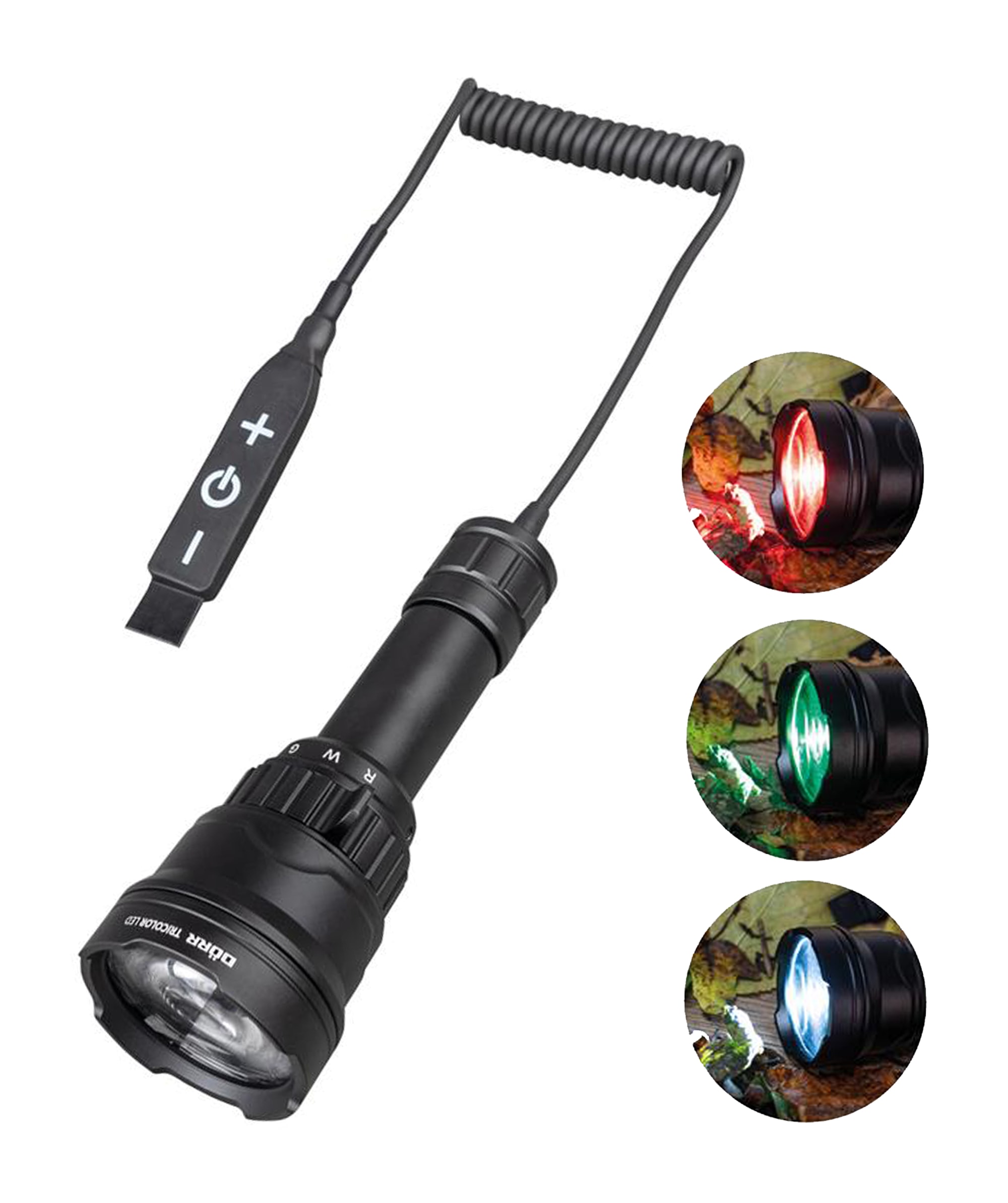 DRR LED Zoom Taschenlampe Tricolor Set - bei KOX online bestellen | XXDR980499