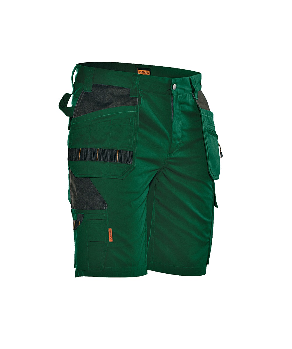  Short de travail Jobman 2722 vert/noir - commander en ligne chez KOX | XXJB2722GR 