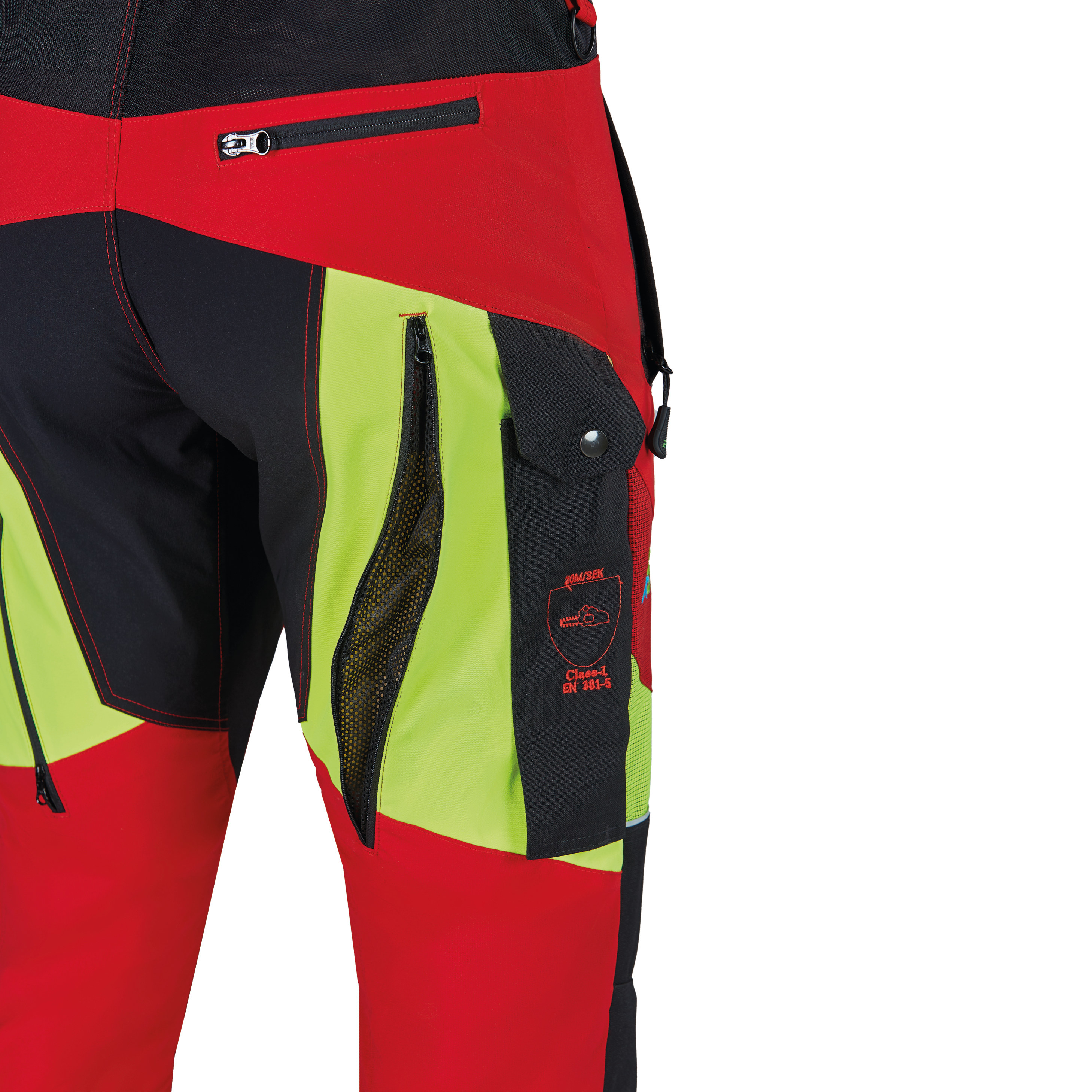 PSS Schnittschutzhose X-treme Breeze Rot/Gelb - bei KOX online bestellen | XX71231