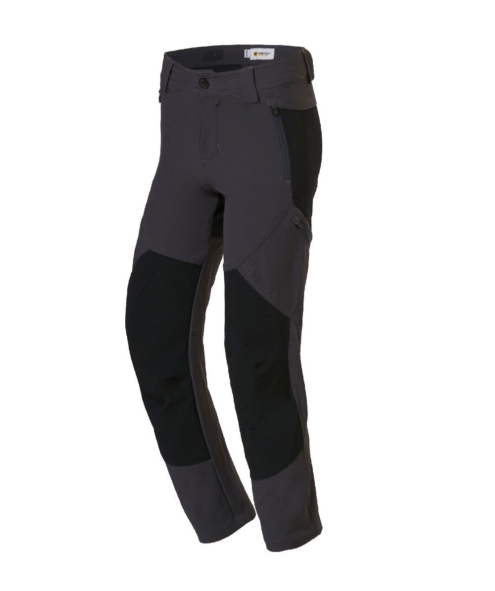  Grizzly tekenwerende outdoorbroek Toronto grijs/zwart voor kinderen - bij KOX online bestellen | XX78219 