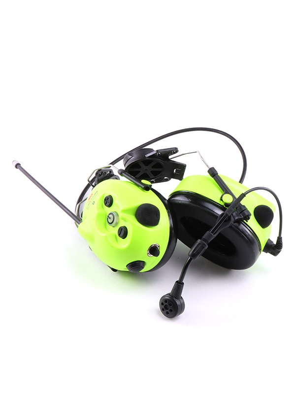 3M Peltor WS LiteCom Pro III GB headset / gehoorbescherming met headset neon groen voor helmbevestiging - bij KOX online bestellen | XX74627