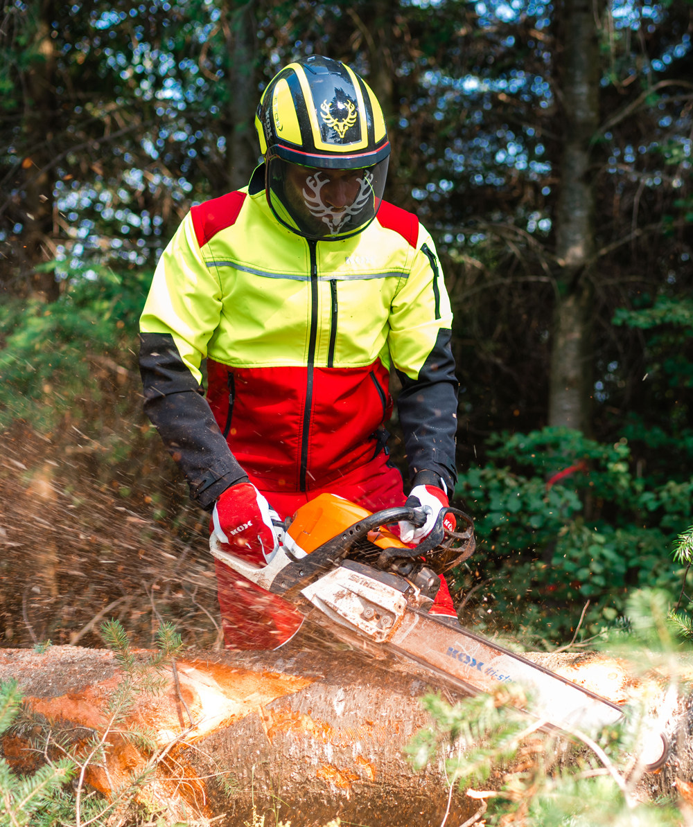 Veste forestire KOX Transform Rouge/Jaune - commander en ligne chez KOX | XX71431