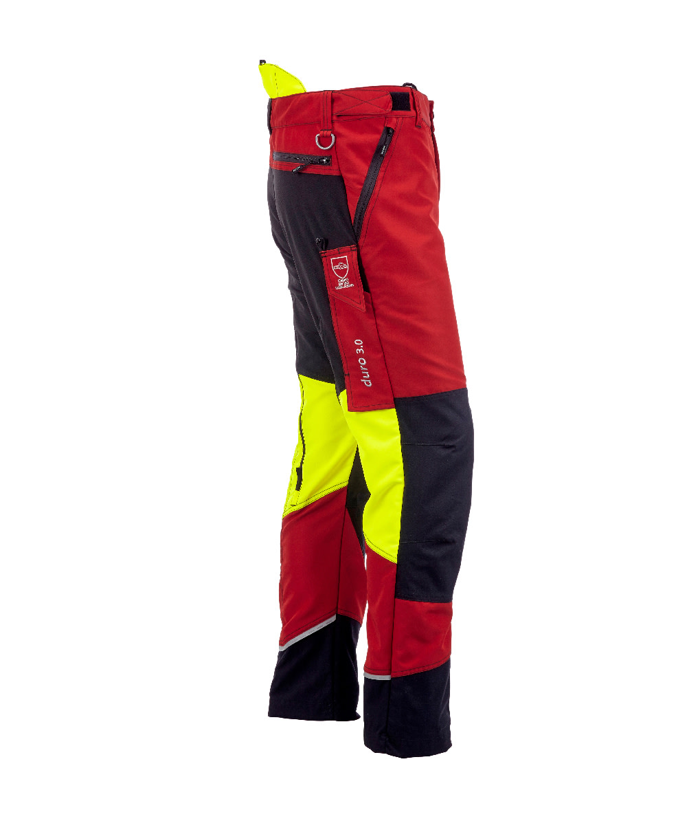 KOX Schnittschutzhose Duro 3.0 Rot/Gelb Gre 25 untersetzt - bei KOX online bestellen | XX71233-25