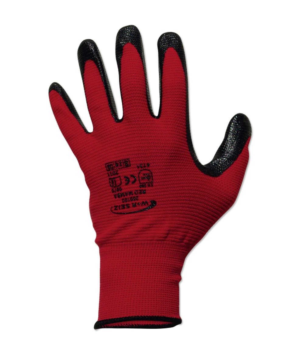  Seiz Handschuhe / Arbeitshandschuhe Red Mamba Rot/Schwarz - bei KOX online bestellen | XX75104 