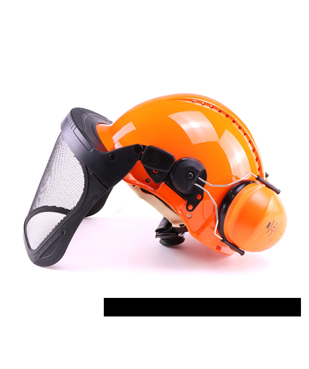 3M Forsthelm mit Edelstahlvisier und Gehrschutz Peltor G3000 Orange - bei KOX online bestellen | XX74103-34