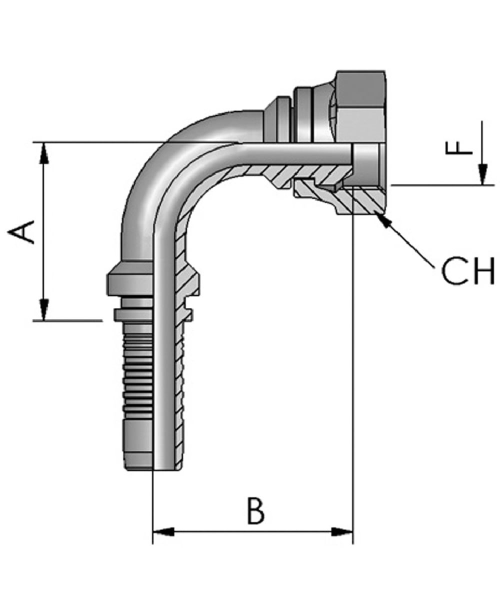  FB Hydraulic Ringnippel BSP - bei KOX online bestellen | XXST4091-0000 