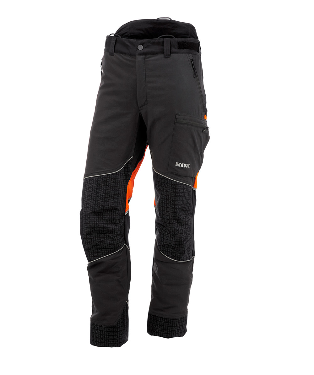  Pantalon anti-coupure KOX Performance Anthracite/Orange - commander en ligne chez KOX | XX71234 