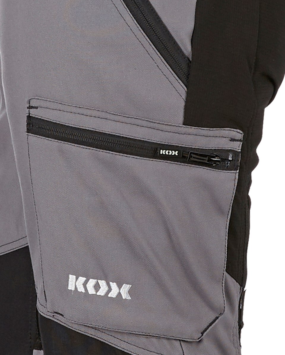KOX Schnittschutz Latzhose Duro 2.0 Grau - bei KOX online bestellen | XX71111