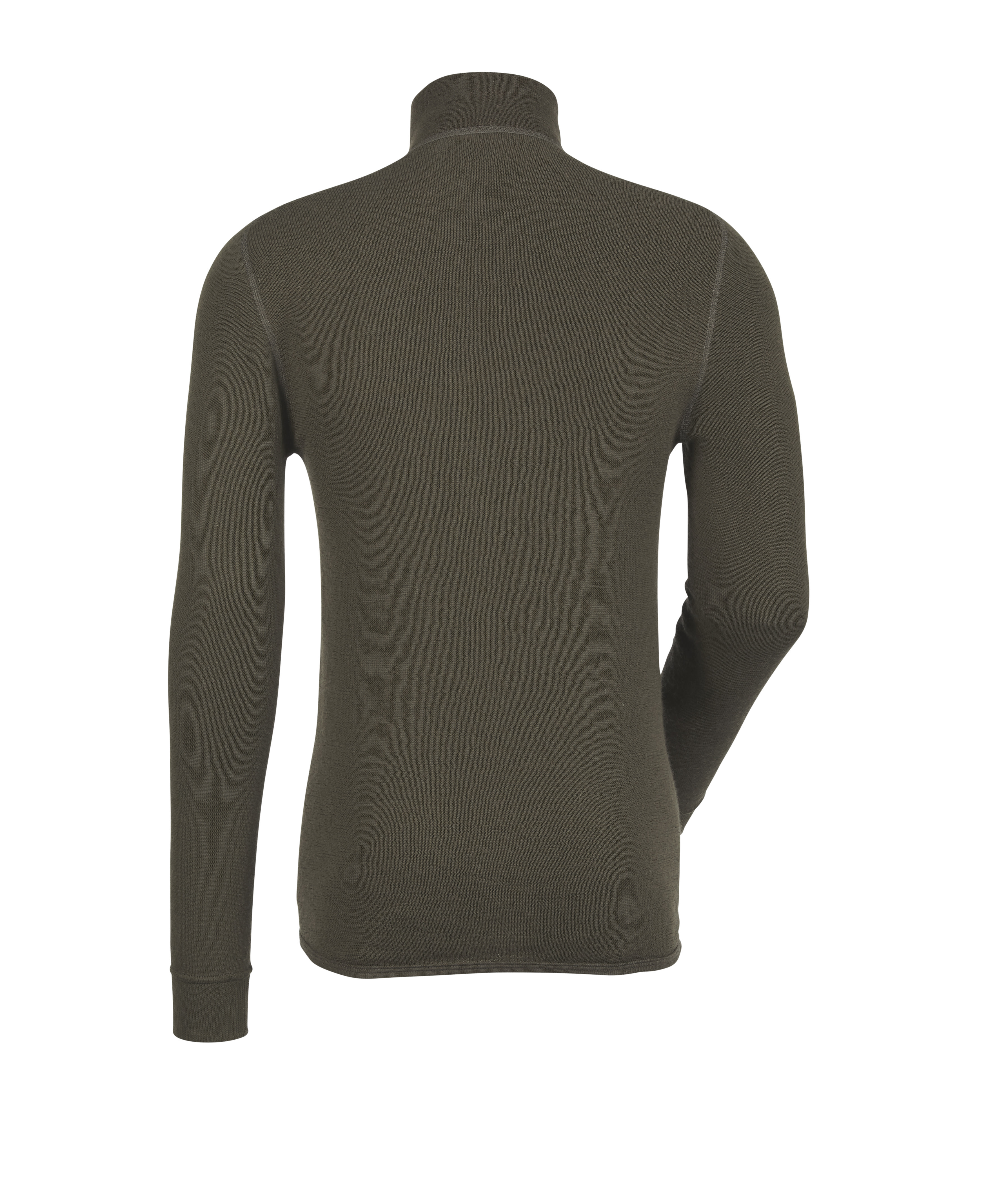 Woolpower Zip Turtleneck 200 hemd met col / shirt met lange mouwen van merinowol pine green - bij KOX online bestellen | XXWP7222GR