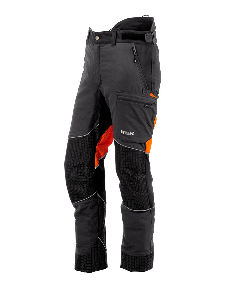 Pantalon anti-coupure KOX Performance Anthracite/Orange - commander en ligne chez KOX | XX71234