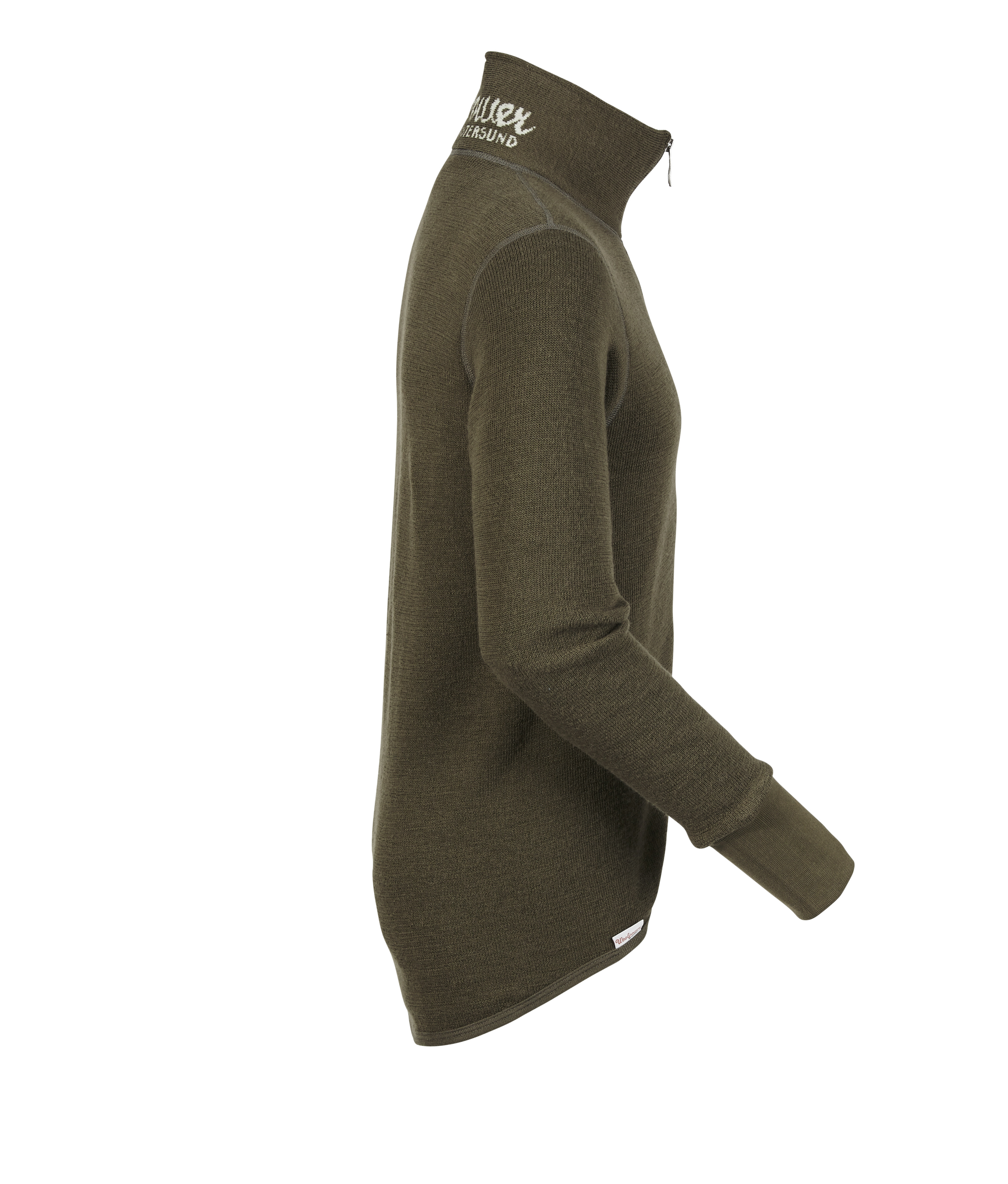 Woolpower Full Zip Jacket 400 functioneel jack / jack van merinowol pine green - bij KOX online bestellen | XXWP7234GR