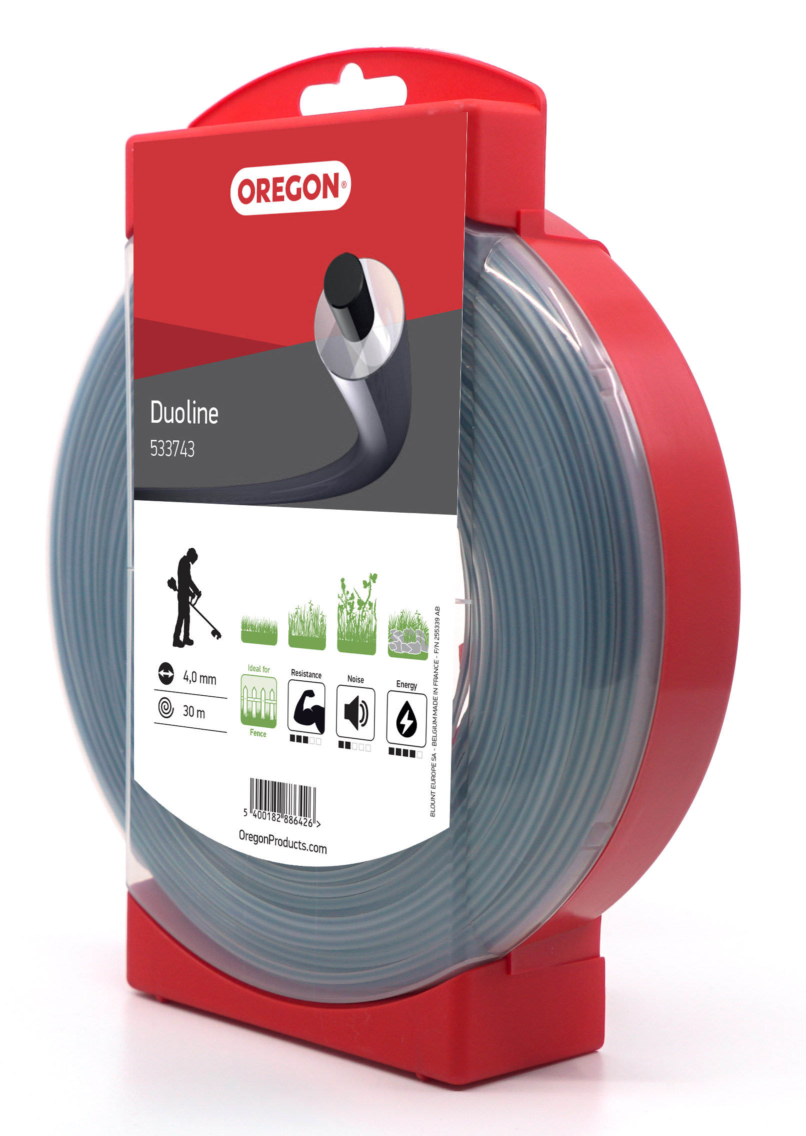  Oregon Duoline Freischneidefaden 4, 0 mm Durchmesser, 30 m Lnge - bei KOX online bestellen | 533743 