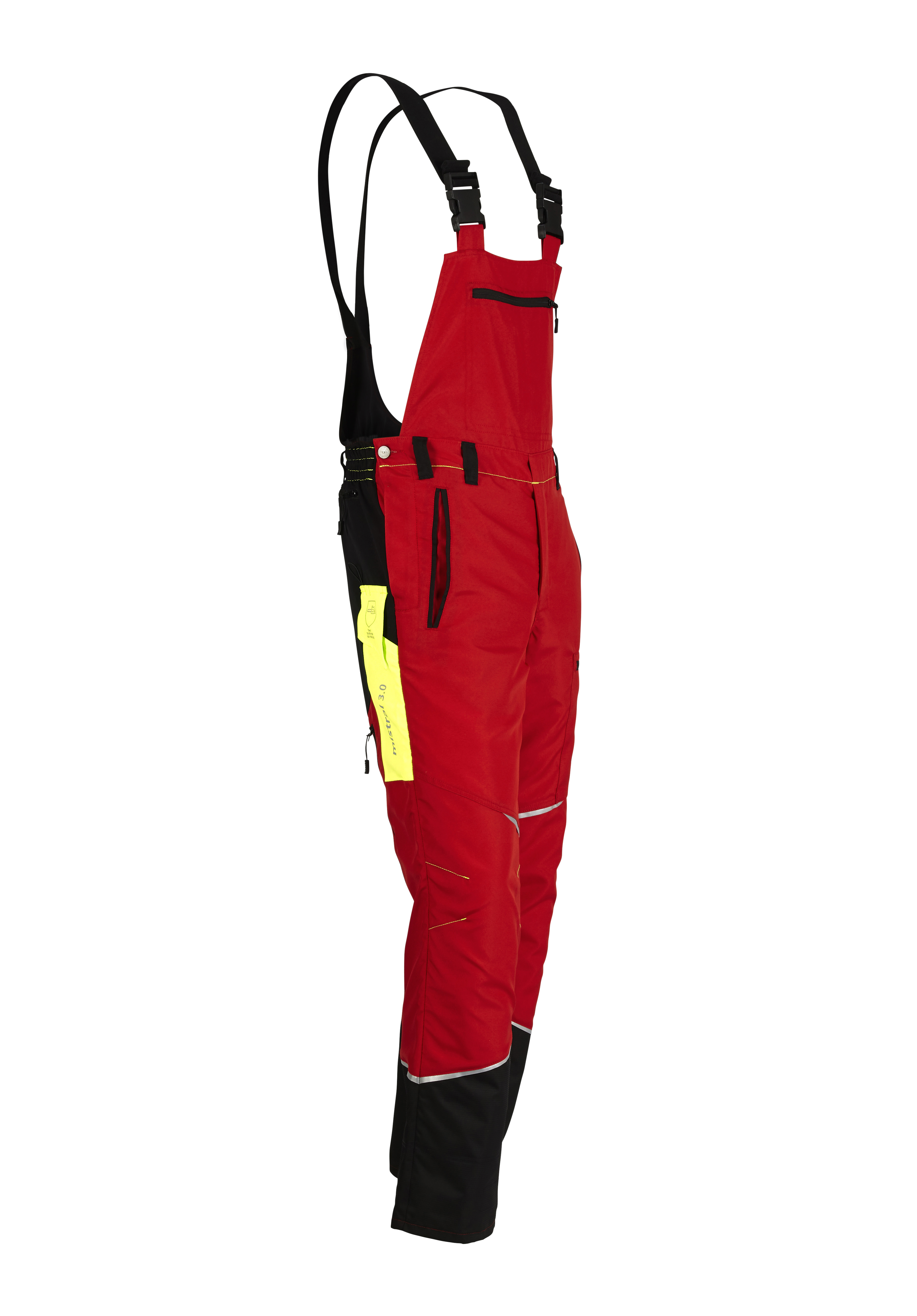 Salopette de protection anti-coupures KOX Mistral 3.0 rouge/jaune - commander en ligne chez KOX | XX71114