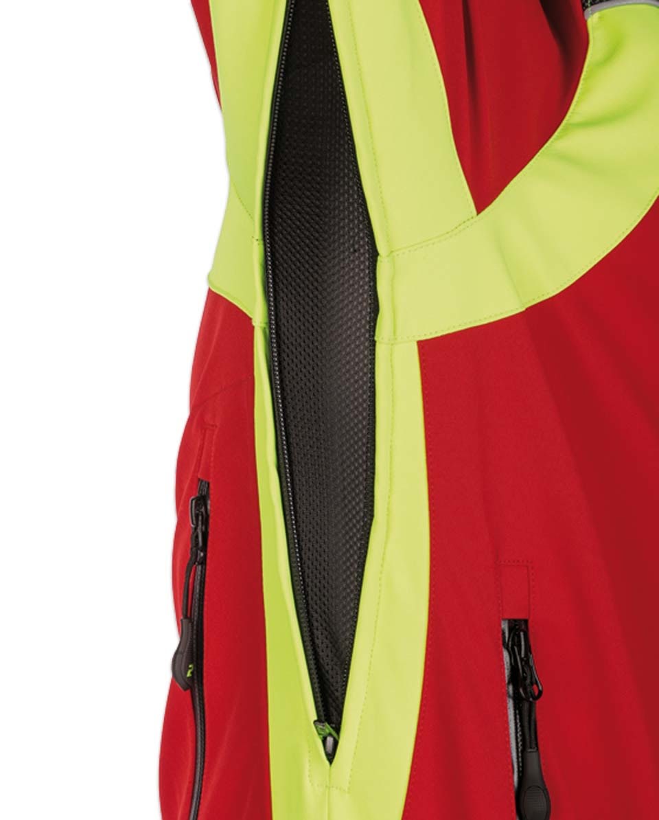 PSS Softshelljacke X-treme Shell Rot/Gelb - bei KOX online bestellen | XX76110
