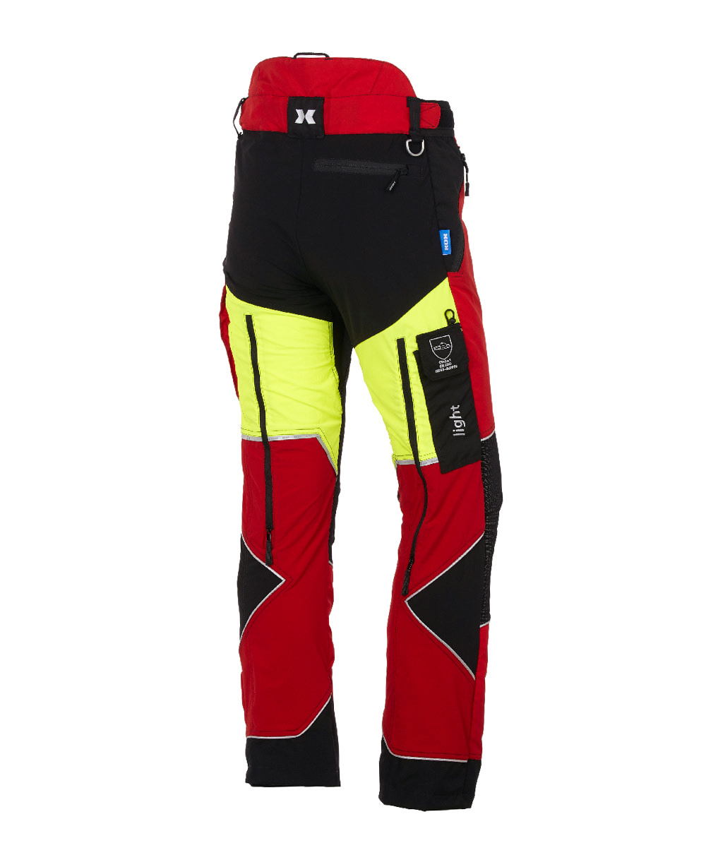 Pantalon anti-coupure Light KOX rouge/jaune - commander en ligne chez KOX | XX71225