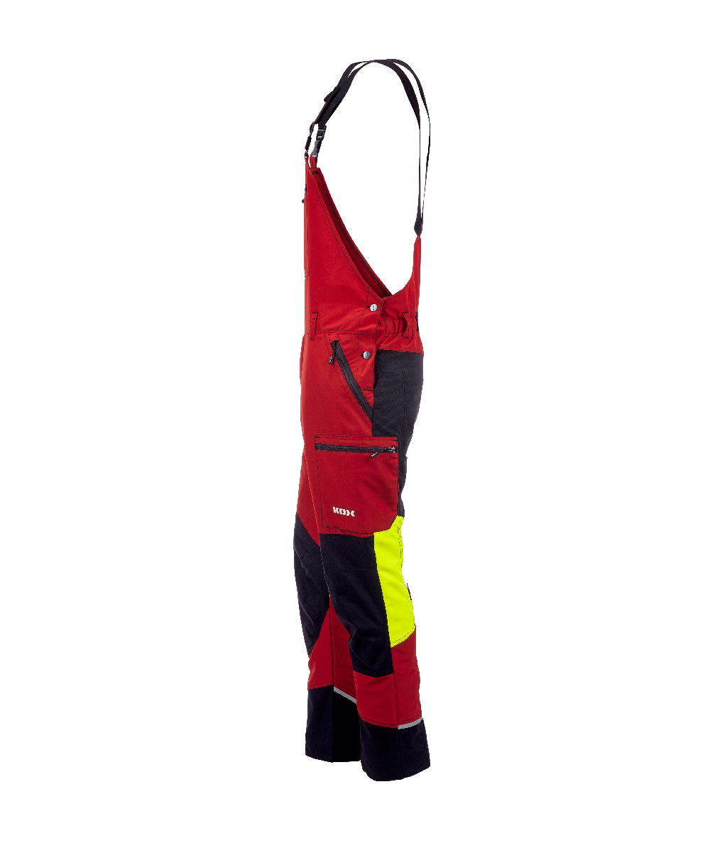 KOX Schnittschutz Latzhose Duro 3.0 Rot/Gelb - bei KOX online bestellen | XX71116