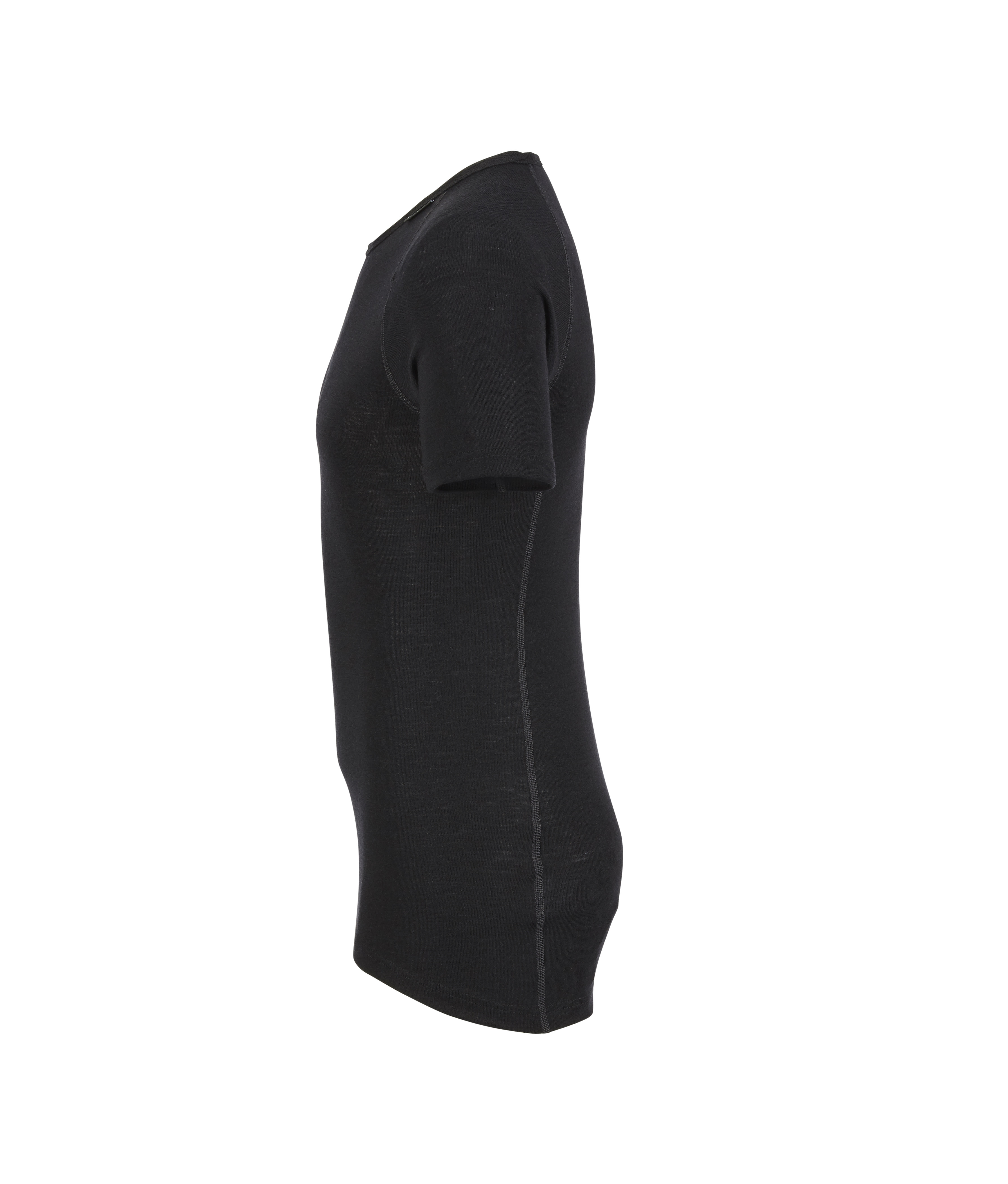 Woolpower Tee LITE Rundhalshemd / Merino Shirt kurzarm Black - bei KOX online bestellen | XXWP7101S
