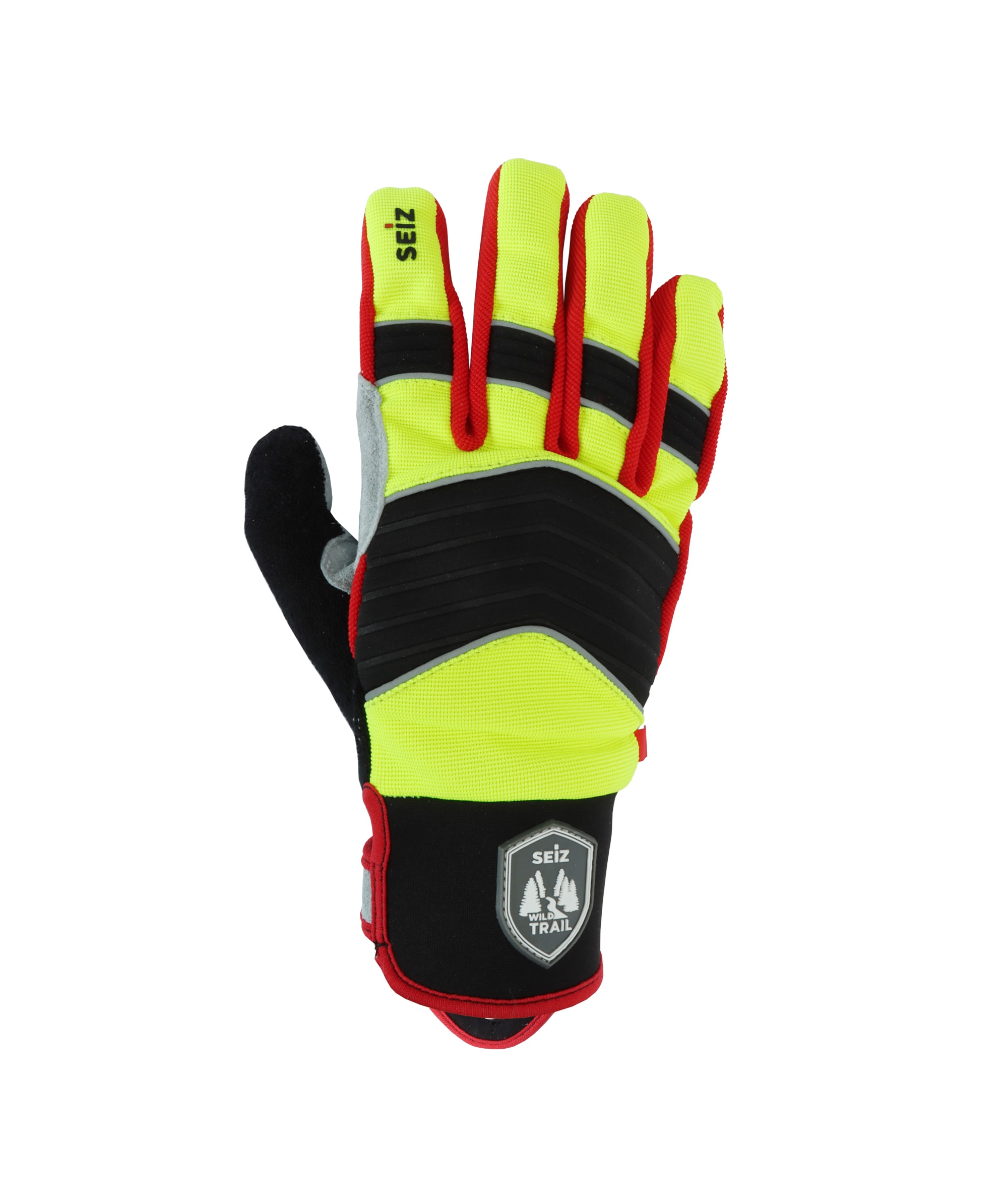  Seiz Jagdhandschuhe Wild Trail Gelb/Schwarz/Rot - bei KOX online bestellen | XX75325 