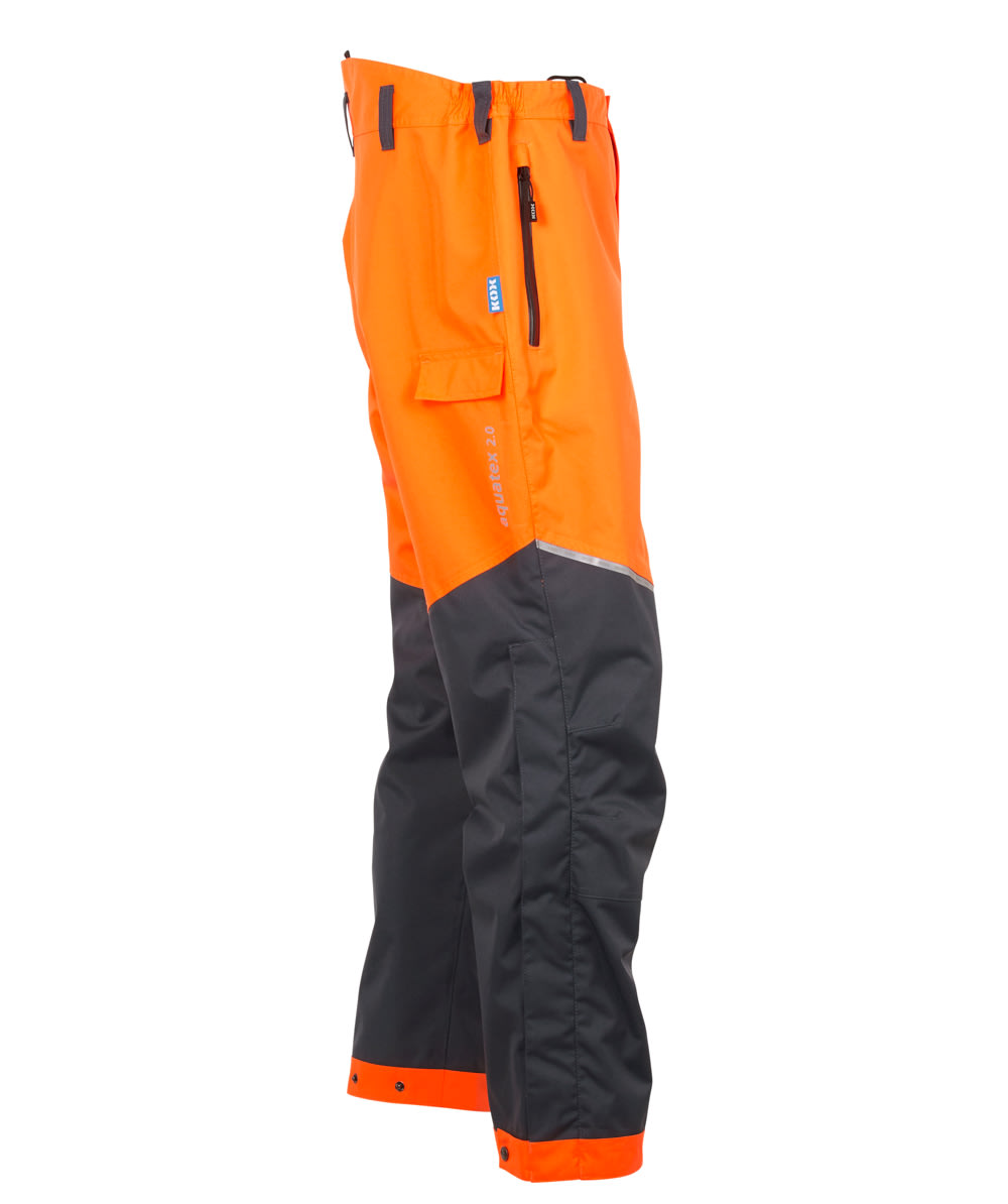 Pantalon de pluie Aquatex 2.0 KOX orange/gris - commander en ligne chez KOX | XX72208