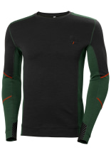 Helly Hansen Crewneck  Rundhalshemd Lifa Merino langarm Green Ebony - bei KOX online bestellen | XXHH75106GR