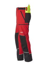 KOX-snijbeschermingsbroek stretch Elch 3.0 rood/geel - bij KOX online bestellen | XX71236