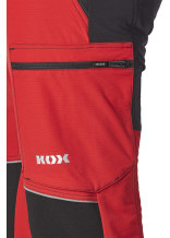 KOX-snijbeschermingsbroek stretch Elch 3.0 rood/geel - bij KOX online bestellen | XX71236