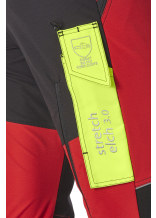 KOX-snijbeschermingsbroek stretch Elch 3.0 rood/geel - bij KOX online bestellen | XX71236