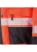 PSS Regenjacke X-treme Rain EN 20471 Orange/Schwarz - bei KOX online bestellen | XX72413