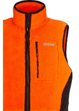 KOX Faserpelz-Weste Orange/Schwarz - bei KOX online bestellen | XX76147
