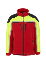PFANNER Fleecejacke Jobby Colour Rot/Neongelb - bei KOX online bestellen | XX76166