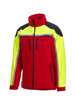 PFANNER Fleecejacke Jobby Colour Rot/Neongelb - bei KOX online bestellen | XX76166