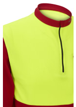 PFANNER Funktionsshirt Zipp Neck Langarm Rot/Neongelb - bei KOX online bestellen | XX77200