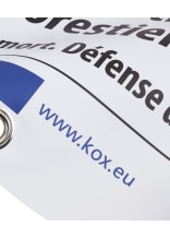 KOX Bannire d’information  pour le bcheronnage et la chasse - commander en ligne chez KOX | XX9732-FR