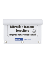 KOX Bannire d’information  pour le bcheronnage et la chasse - commander en ligne chez KOX | XX9732-FR