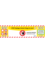 Banni�re de signalisation et de d�limitation KOX FR en tissu mesh � Stop ! Abattage d'arbres ! Danger de mort - commander en ligne chez KOX | XX9772-2-FR