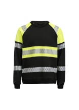 Jobman HiVis-sweatshirt 5224 zwart/geel - bij KOX online bestellen | XXJB5224G