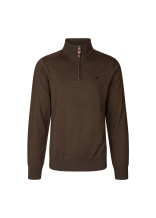 Seeland Jagdpullover Pine Half Zip Dark Brown - bei KOX online bestellen | XXSL9831007