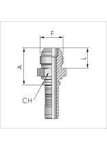 Raccord  sertir JIC 1