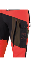 PSS Schnittschutzhose X-treme Breeze Neonrot/Grn Gre 102 schlank und gro - bei KOX online bestellen | XX71230-102